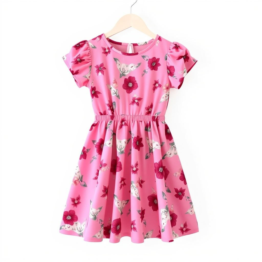 Girls Printed A-Line Frock